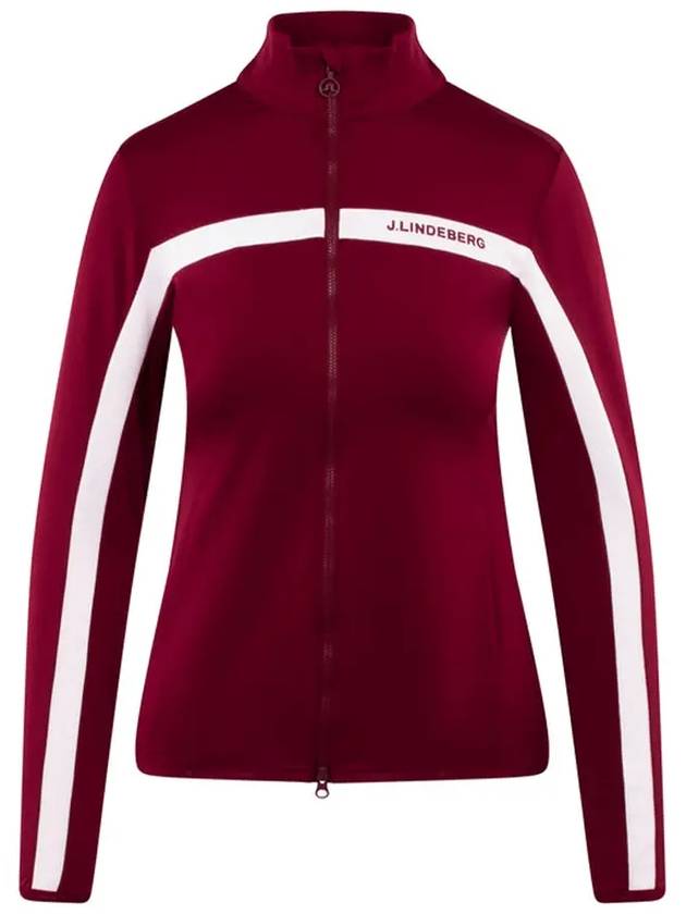 Seasonal Janice Mid Layer Track Jacket Red - J.LINDEBERG - BALAAN 2