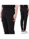 EA7 Logo Cargo Jogger Track Pants Black - EMPORIO ARMANI - BALAAN 2