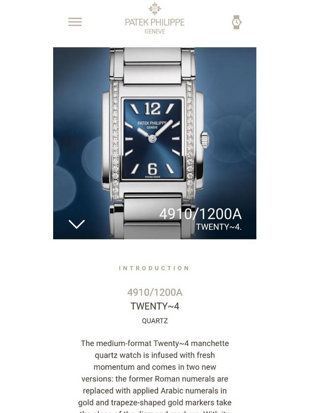 Twenty 4 4910 21 years - PATEK PHILIPPE - BALAAN 1