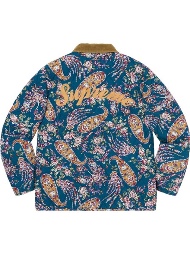 Quilted Paisley Jacket Blue QUILTED PAISLEY JACKET - SUPREME - BALAAN 1