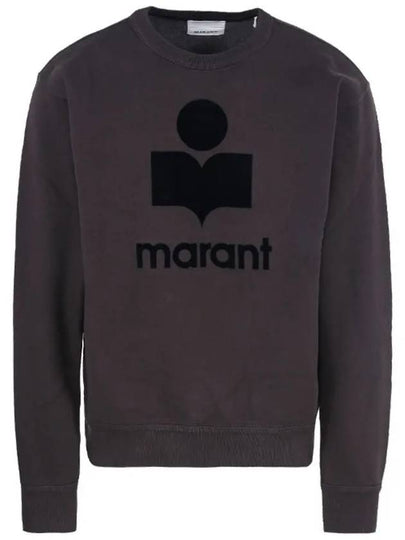 Mikoy Big Logo Cotton Sweatshirt Faded Black - ISABEL MARANT - BALAAN 2