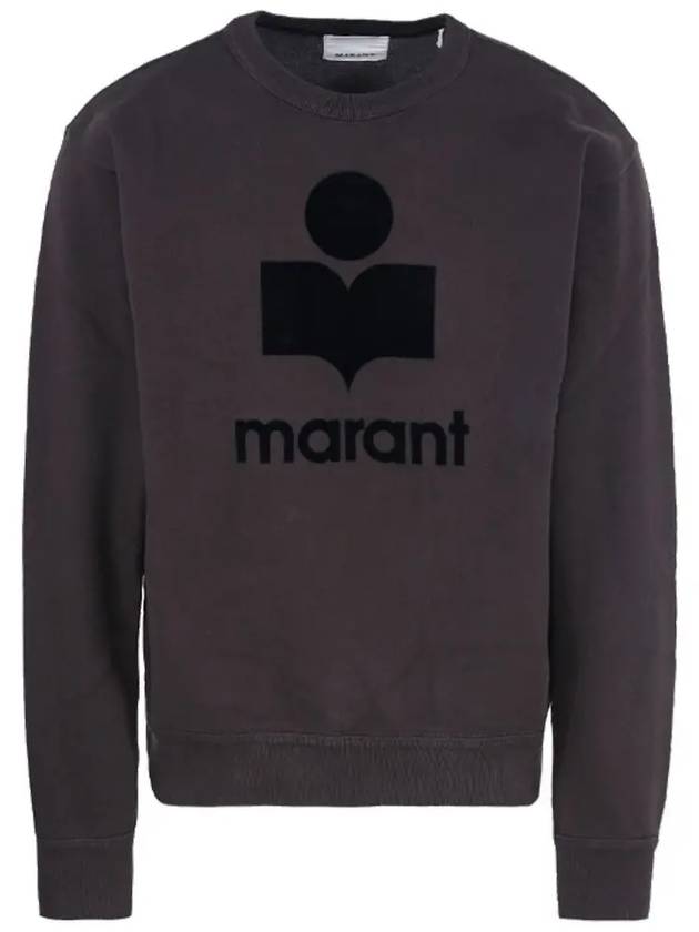 Mikoy Logo Cotton Sweatshirt Fade Black - ISABEL MARANT - BALAAN 3