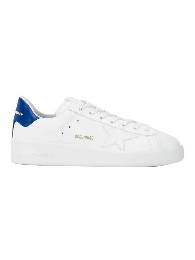 Men's Pure Star Blue Heel Low Top Sneakers White - GOLDEN GOOSE - BALAAN 1
