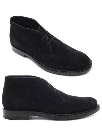 Men's Suede Desert Ankle Boots Black - TOD'S - BALAAN 2