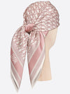 Oblique Twin Square Silk Twill Scarf Rose Grey - DIOR - BALAAN 4