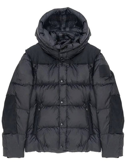 Detachable Sleeve Hoodie Padded Black - BURBERRY - BALAAN 2