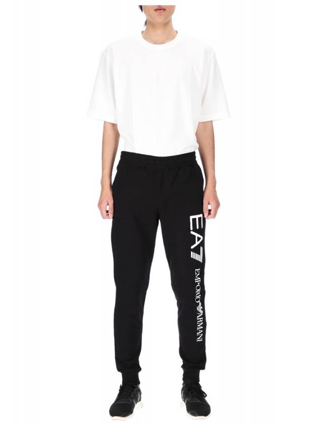 EA7 Logo Cotton Jogging Pants 8NPPC3 PJ05Z 0203 - EMPORIO ARMANI - BALAAN.