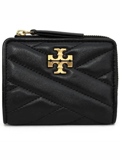 Chevron Half Wallet Black - TORY BURCH - BALAAN 2