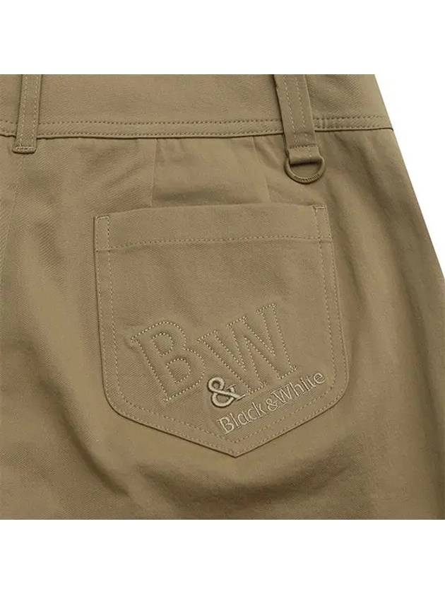 baggy fit cotton pants 5063LXWCBEIGE - BLACK&WHITE - BALAAN 4