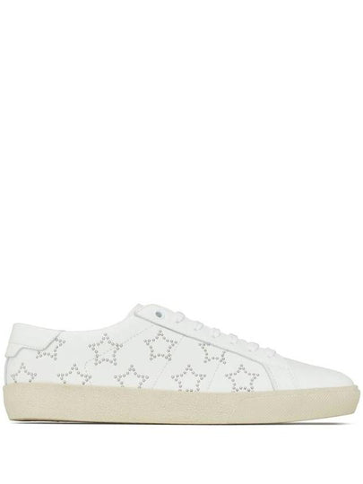 Court Classic SL06 California Smooth Leather Low Top Sneakers White - SAINT LAURENT - BALAAN 2