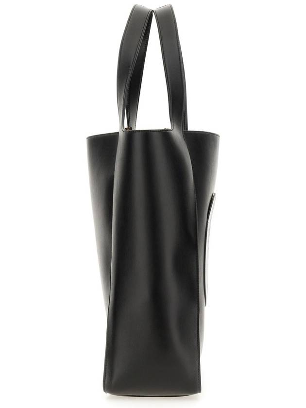 Perforated Logo Open Top Tote Bag Black - STELLA MCCARTNEY - BALAAN 4