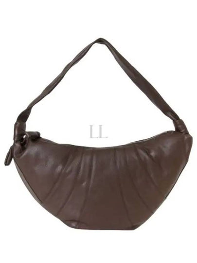 Croissant Medium Soft Nappa Leather Cross Bag Pecan Brown - LEMAIRE - BALAAN 2