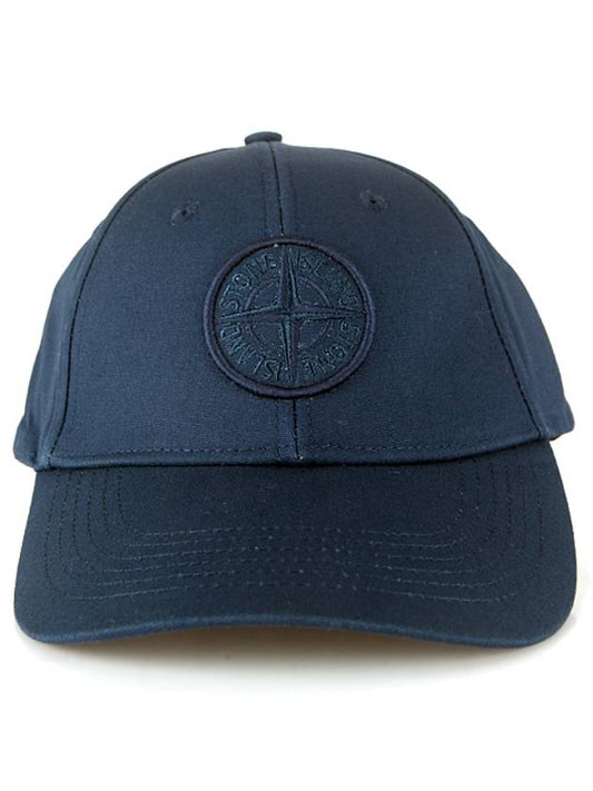 embroidered logo ball cap blue navy - STONE ISLAND - BALAAN.