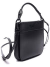 Margit Leather Small Hobo Shoulder Bag Black - PRADA - BALAAN 4