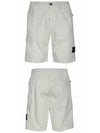 Cargo Bermuda Shorts White - STONE ISLAND - BALAAN 5