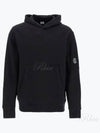 Diagonal Raised Fleece Lens Hoodie Black - CP COMPANY - BALAAN 2