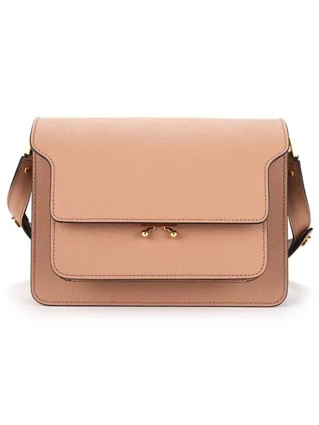 Saffiano Trunk Medium Shoulder Bag Beige - MARNI - BALAAN 3