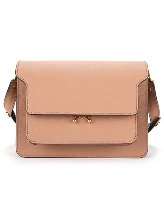 Saffiano Trunk Medium Shoulder Bag Beige - MARNI - BALAAN 2