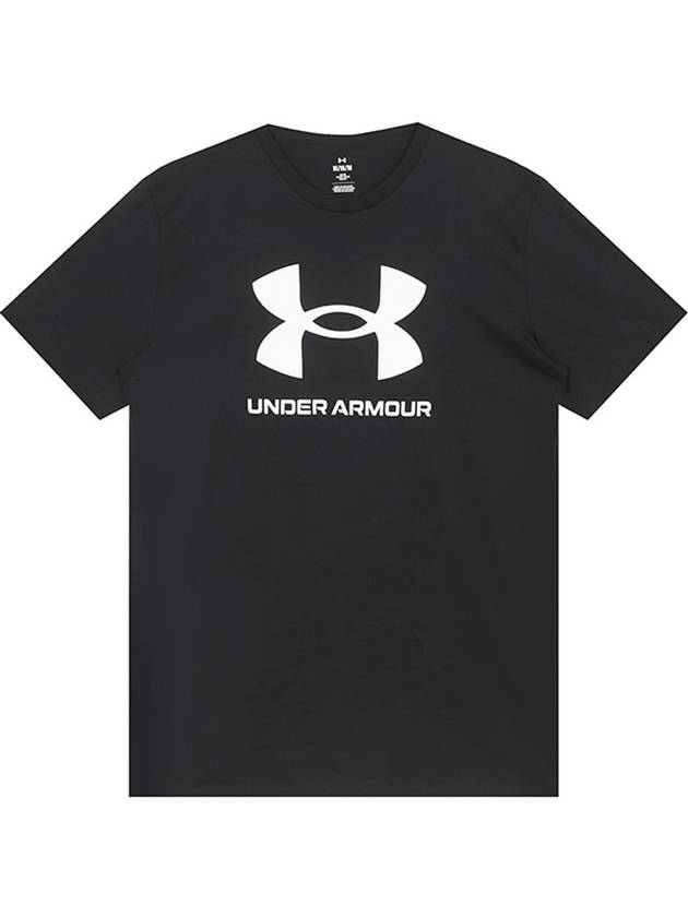 UA Sportsstyle Logo Short Sleeve T-Shirt Black - UNDER ARMOUR - BALAAN 1