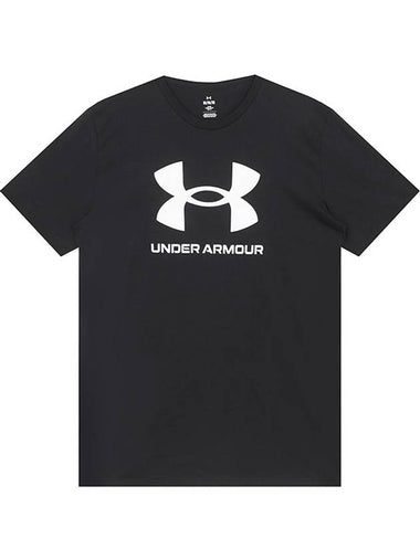 UA Sportsstyle Logo Short Sleeve T-Shirt Black - UNDER ARMOUR - BALAAN 1