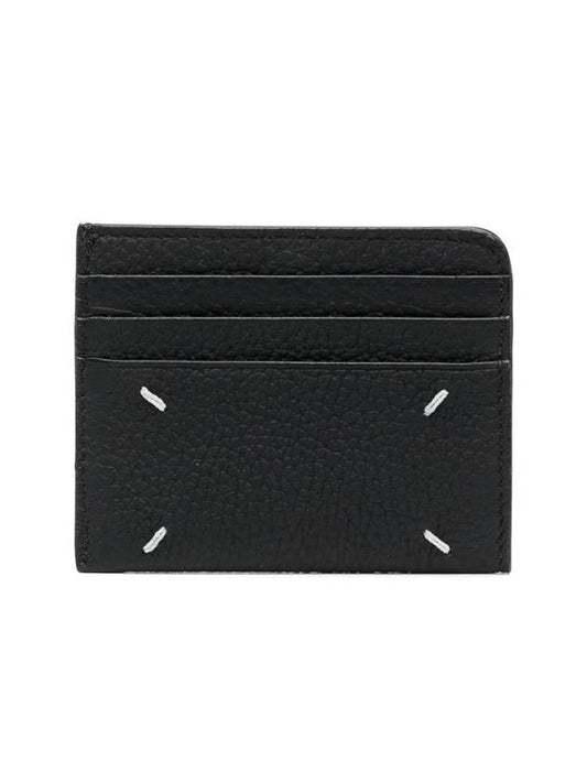 Four Stitch Card Wallet Black - MAISON MARGIELA - BALAAN.