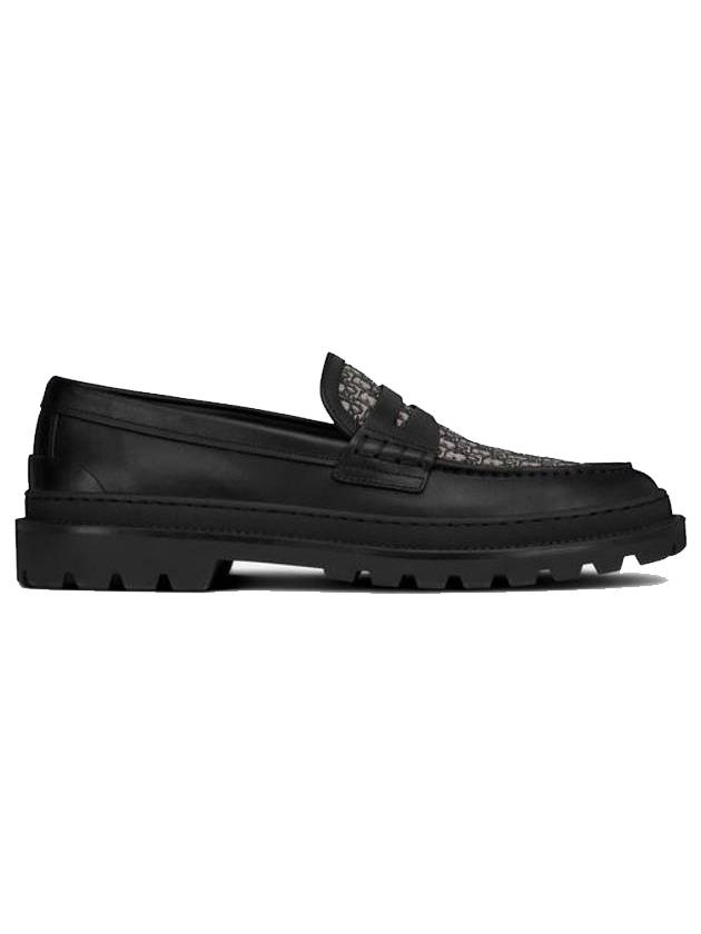 Oblique Jacquard Explorer Loafers Black - DIOR - BALAAN 1