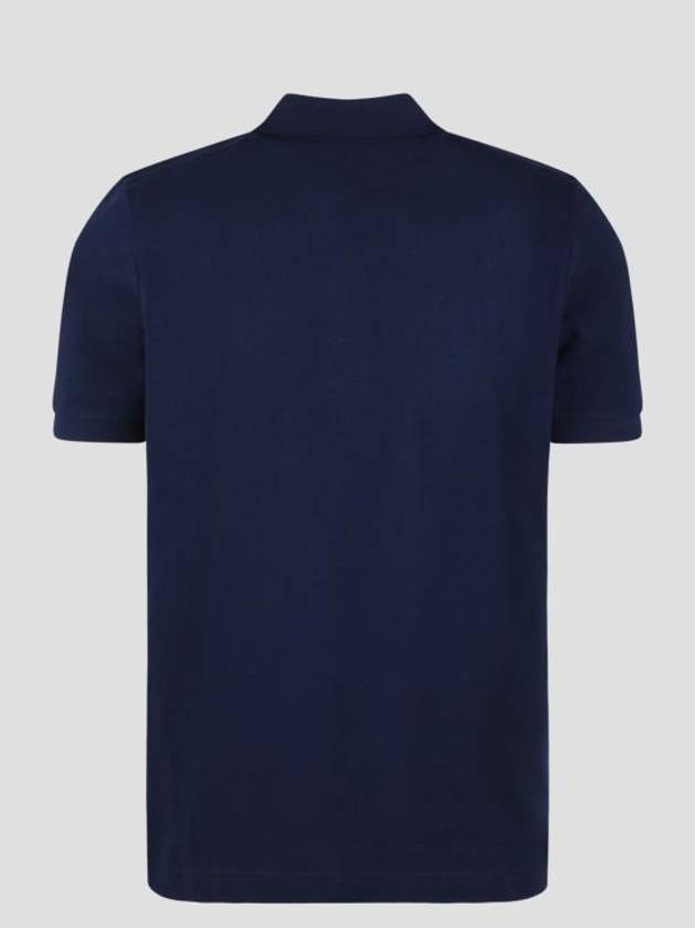 CD Icon Cotton Polo Shirt Navy - DIOR - BALAAN 3