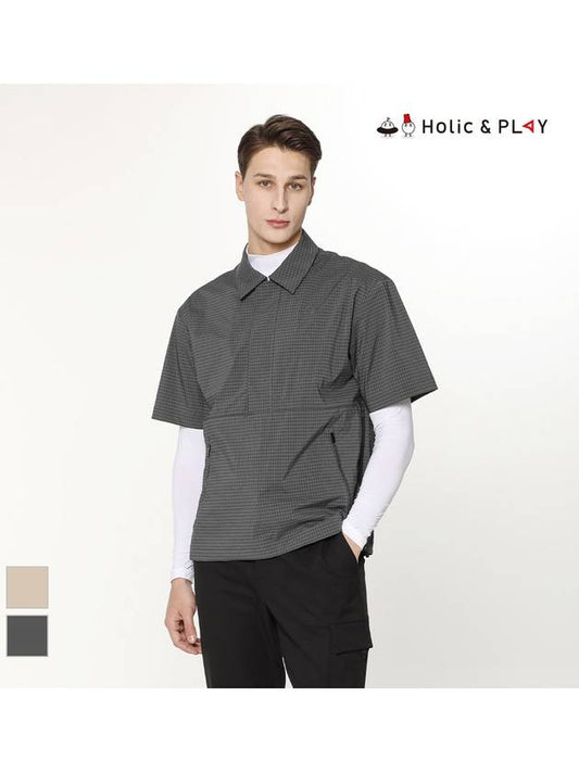 Window Check Short Sleeve AnorakHE1MJP001 - HOLIC&PLAY - BALAAN 2