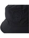 Logo Patch Nylon Bucket Hat Black - STONE ISLAND - BALAAN 4