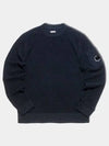 Lens Wappen Crew Neck Knit Top Navy - CP COMPANY - BALAAN 2