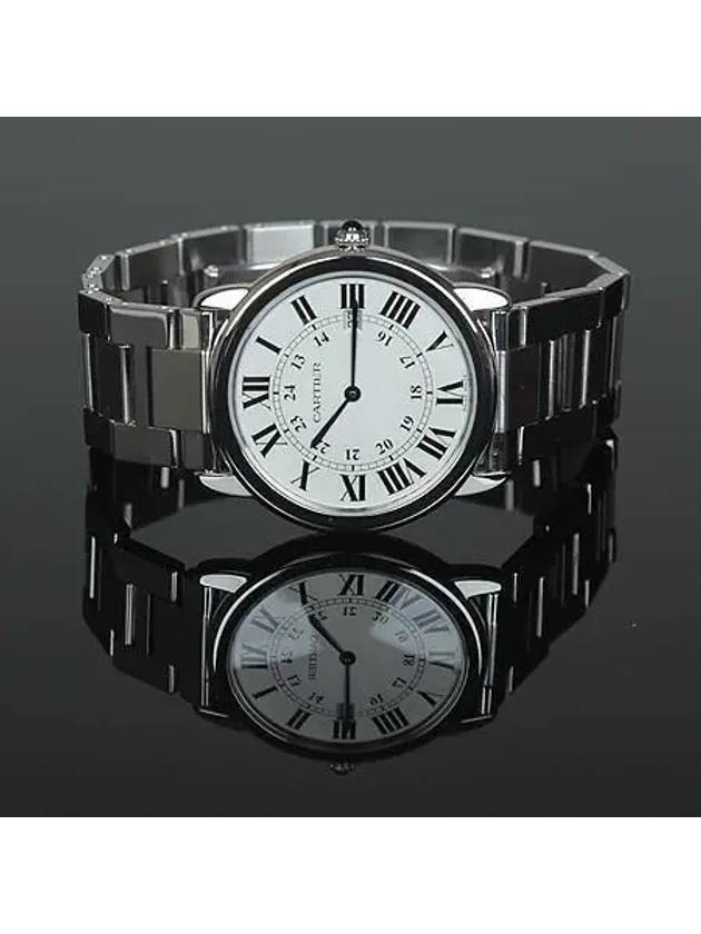 WSRN0012 Ronde Solo 36MM Steel Quartz Men s Watch - CARTIER - BALAAN 4