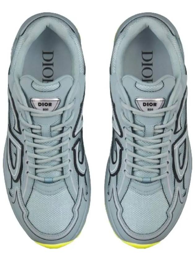 B30 CD Logo Patch Technical Fabric Low Top Sneakers Mint - DIOR - BALAAN 4