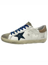 Gold Heel Tab Navy Superstar Classic Leather Low Top Sneakers White - GOLDEN GOOSE - BALAAN 2