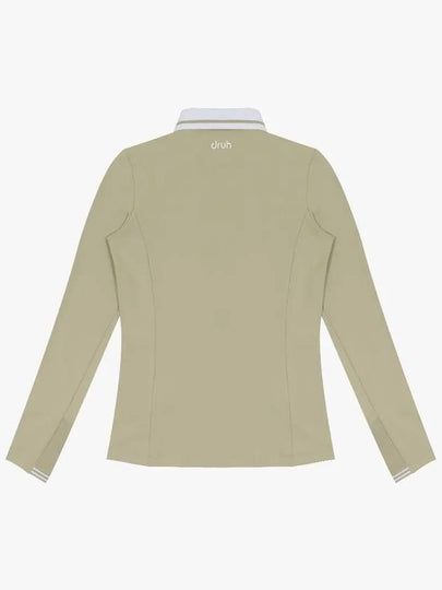 Drew Yokoeri Pique Long Sleeve T-Shirt DF41LT04BEIGE - DRUH GOLF - BALAAN 2