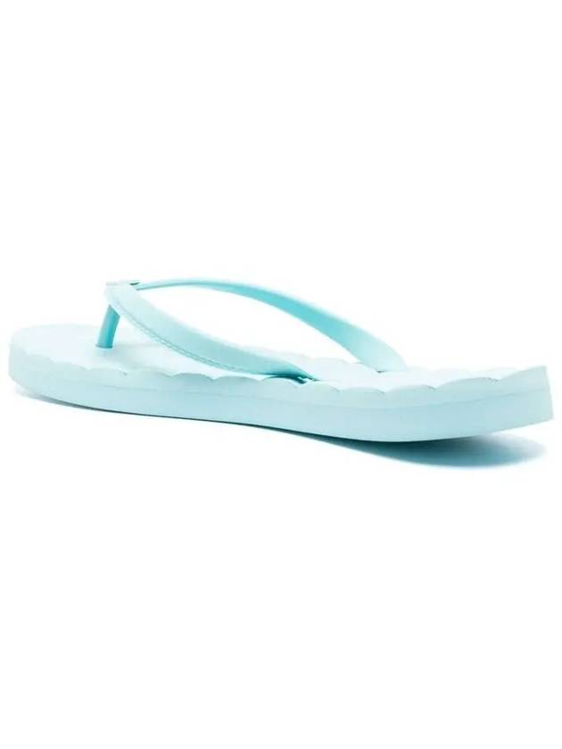 Kira Logo Flip Flops Blue - TORY BURCH - BALAAN 4