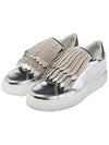 Women's Fringe Low Top Sneakers Silver - PHILIPPE MODEL - BALAAN 4