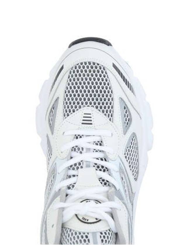 'Marathon Runner' Silver And White Sneakers Wth Logo In Leather Blend Man Axel Arigato - AXEL ARIGATO - BALAAN 5