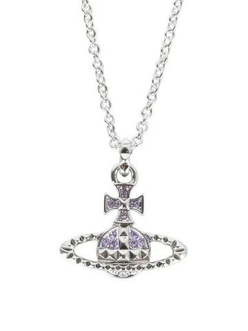 Mayfair Bas Relief Pendant Necklace Silver Violet - VIVIENNE WESTWOOD - BALAAN 1