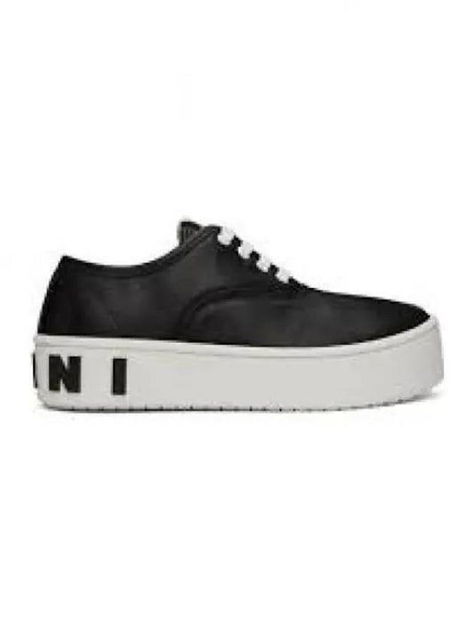 Maxi Logo Low Top Sneakers Black - MARNI - BALAAN 2