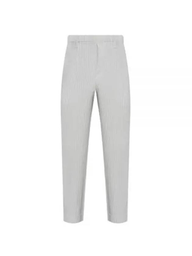 Basic Pleats Straight Pants Light Grey - ISSEY MIYAKE - BALAAN 2