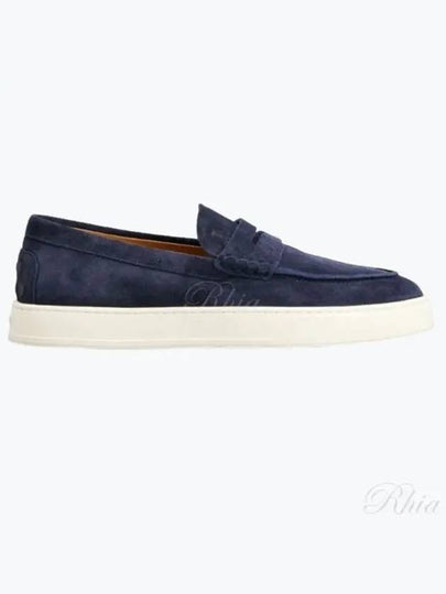 Suede Loafers Navy - TOD'S - BALAAN 2