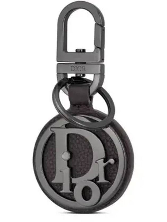 D-Touch Oblique Signature Calfskin Key Holder Black - DIOR - BALAAN 1