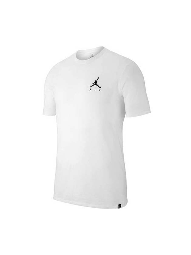 Logo Patch Slim Fit Short Sleeve T-shirt White - NIKE - BALAAN 1