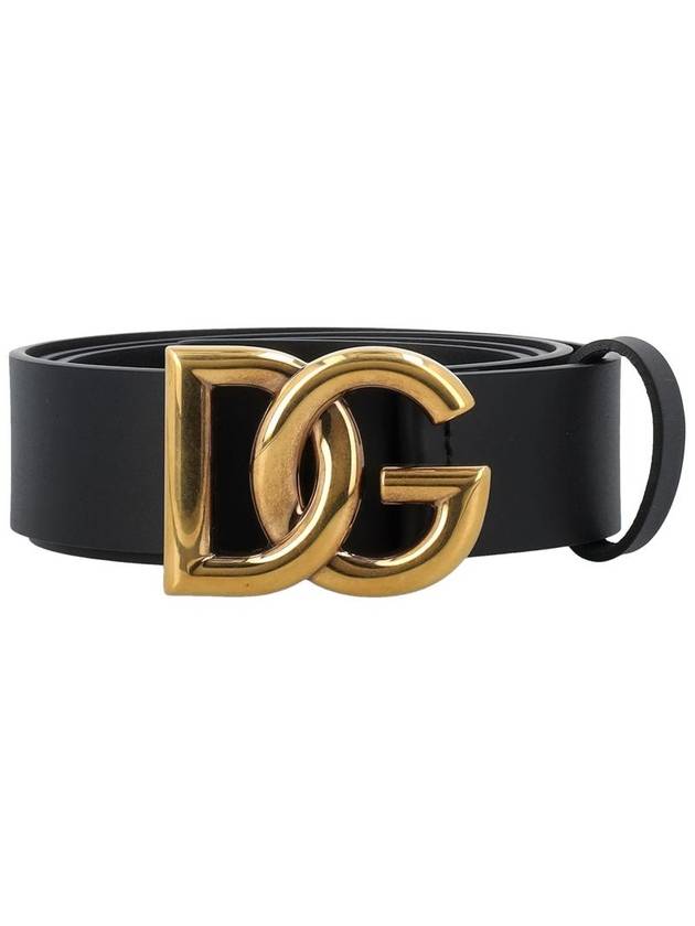 Dolce & Gabbana Calfskin Belt With Dg Logo - DOLCE&GABBANA - BALAAN 1