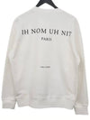 NUS20241 081 Mask Sweatshirt White - IH NOM UH NIT - BALAAN 3