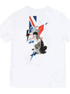 Storm Face Bolt Printing Short Sleeve TShirt White - NEIL BARRETT - BALAAN 7