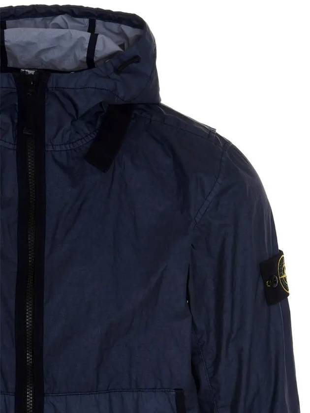 Men's Wappen Membrana Windbreaker Avio Blue - STONE ISLAND - BALAAN 5