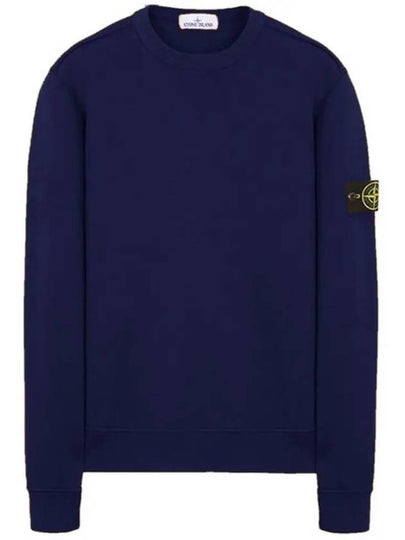 Logo Patch Classic Sweatshirt Blue - STONE ISLAND - BALAAN 2