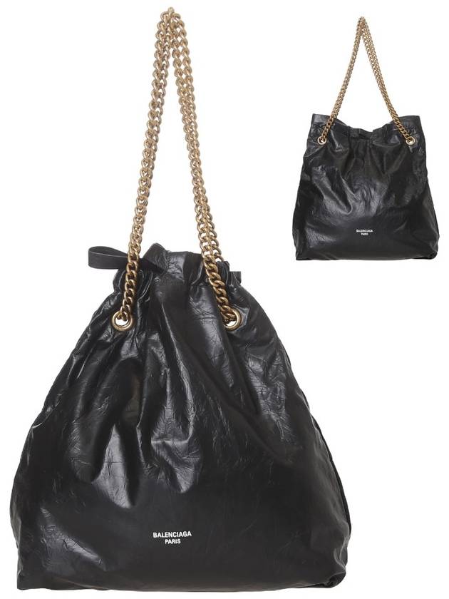 Women's Crush Medium Tote Bag Black - BALENCIAGA - BALAAN 2