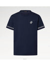 Signature short sleeve crew neck t shirt navy blue 1AFXJO - LOUIS VUITTON - BALAAN 2